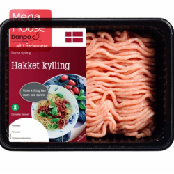 HAKKET KYLLING KØD 1 KG.