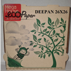 ECOBOX DEEPPAN 26X26 CM. 100 STK.