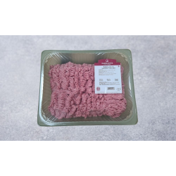 HAKKET GRISE-KALVEKØD 8-12 %  2,5 KG.